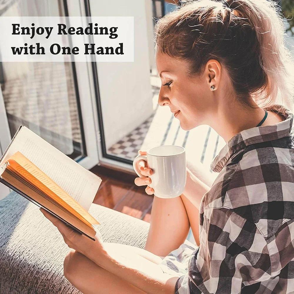 Book Page Holder for Reading Cute Acrylic Bookmark Thumb Book Holder Book Marks Thumb Ring Book Accessories Teacher Supplies