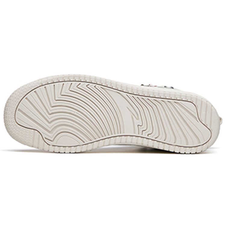 Anta Fashion Series Lightweight High-Top Sneakers Women Sneakers White Gray 122148013R-2