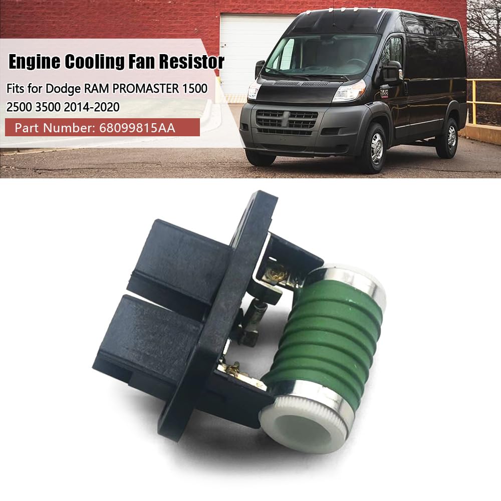 Engine Cooling Fan Resistor 68099815AA Replacement for Dodge RAM Promaster 1500 2500 3500 2014-2020 Radiator Fan Resistor