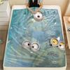 Minions Flannel Blanket, High quality Comfortable for All Seasons, Home Decor, Warmth and Comfort