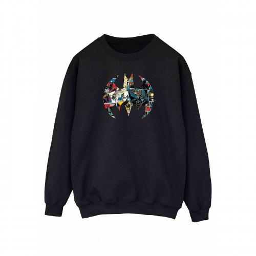 DC Comics Womens/Ladies Batman Comic Book Logo Sweatshirt