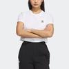 adidas Originals Adiclub Crop Top With Solid Logo Women Tops White IP1794