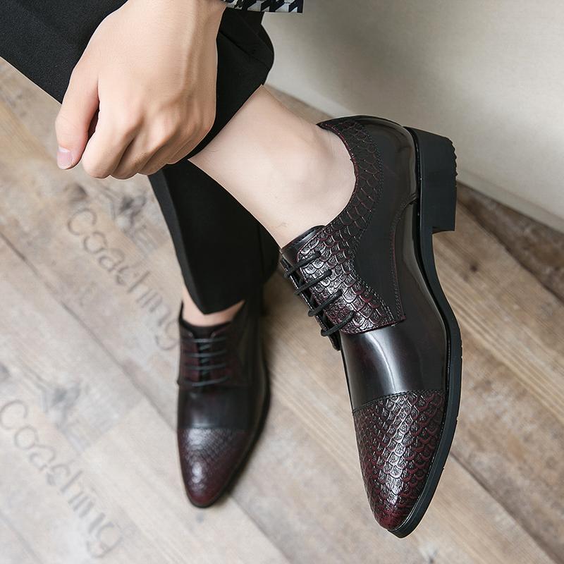 Men Shoes Classic Dress Shoes Lace-up Business Office High-end Shoes Men Gentleman Banquet Wedding Shoes Size 38-48