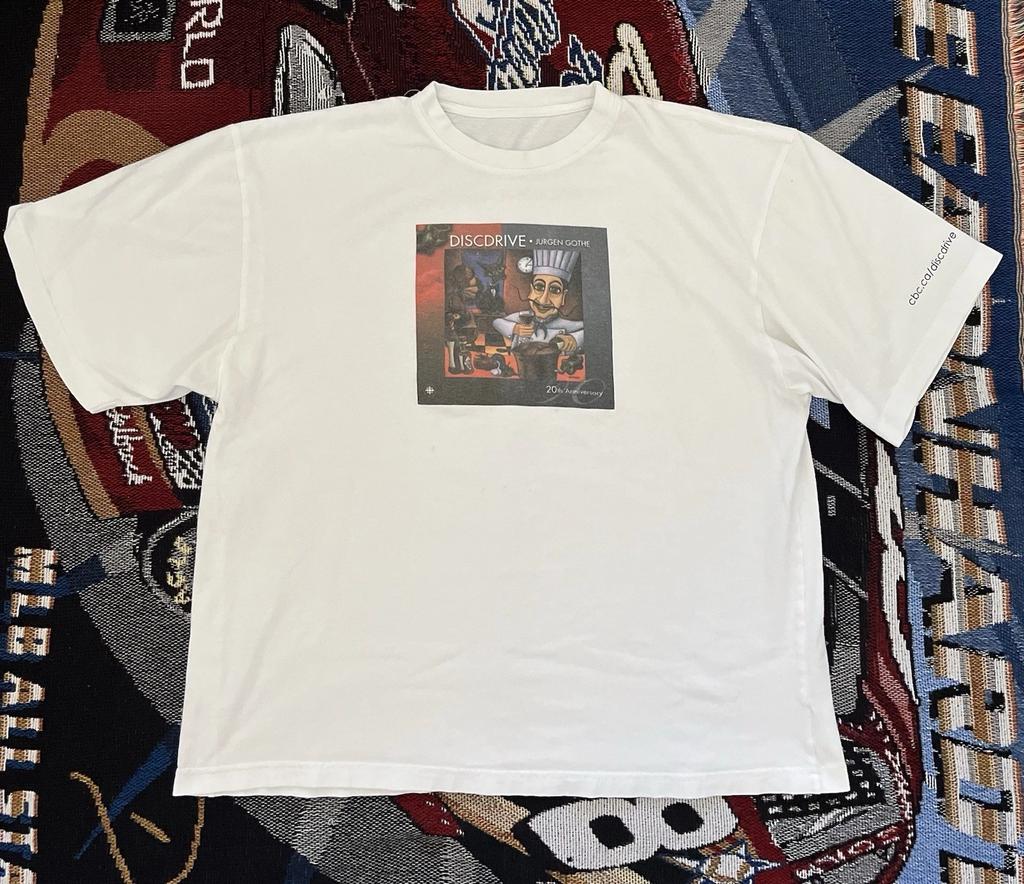 Vintage Disc Drive Jurgen Gothe Shirt 20th Anniversary XL Rare CBC Radio 2005
