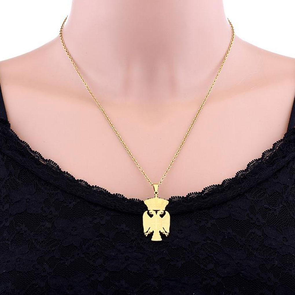 Gold Versatile Accessory Eagle Outline Pendant Necklace Eagle Pendant Necklaces Any Occasion Unique