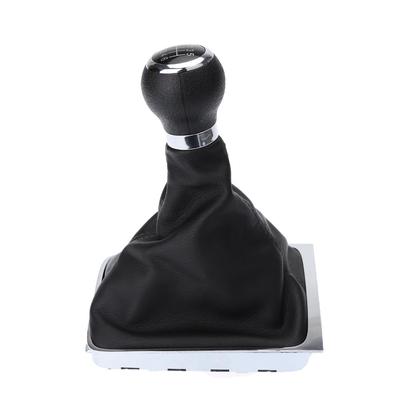 6 Speed Shift Gear Knob Boot Gaiter Frame for VW Passat B6 Black