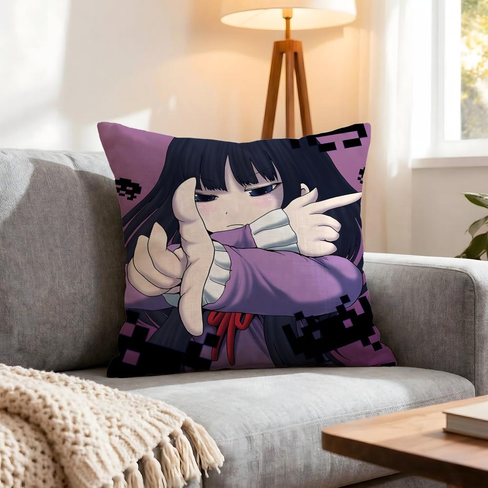 Anime Hi Score Girl Cushion Cover 1Pcs Decorative Covers Soft Cushion Case For Sofa Couch Decor 40X40 45X45 Pillowcases
