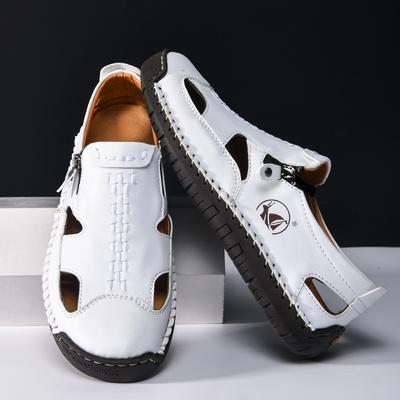 Men's Sandals, Durable Hand Sewn Non Slip Shoes, Suitable for Indoor and Outdoor Beaches
