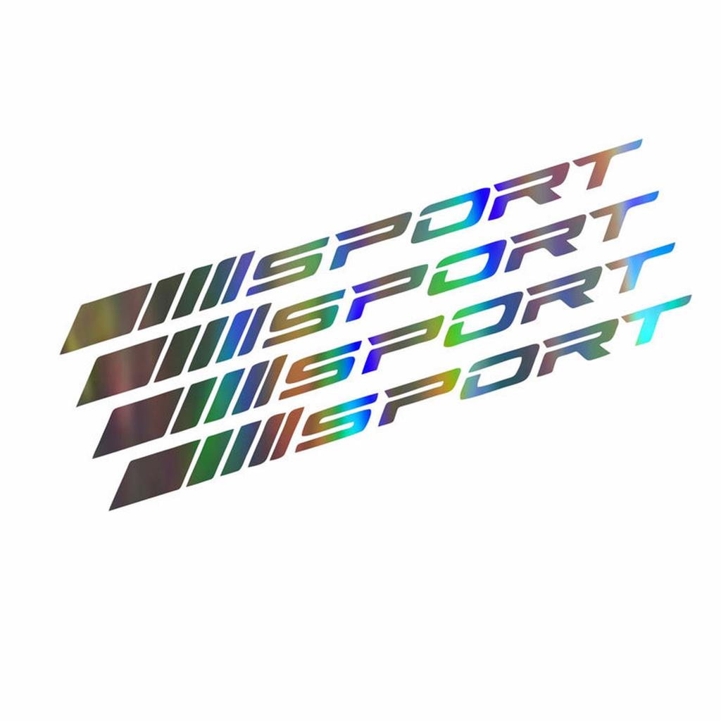 High-quality Modified Car Wheel Rims with Sport English Letters Reflective and Personalized Decoration