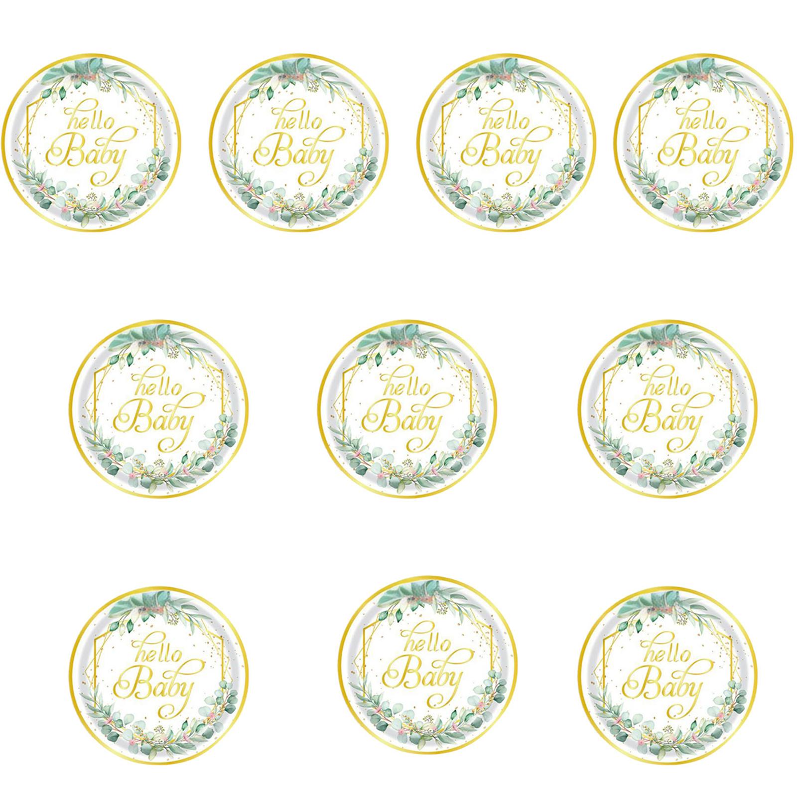 

10/20 штук Одноразовые бумажные тарелки Бумажные салфетки Принадлежности для детского праздника для детского праздника Мальчик Девочка Празднование дня рождения 7