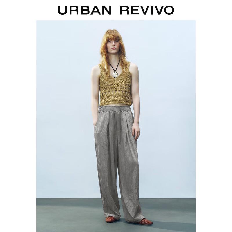 UR Women s Drawstring Wide-Leg Casual Pants M