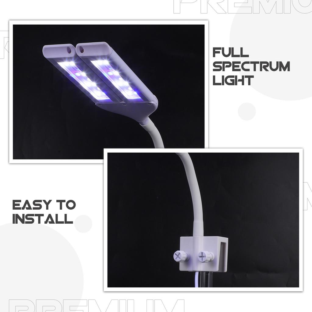1Pcs Fish Tank Lamp LED Aquarium Frame Light Easy Clean Uniform Illumination Ideal for Aquatic Plants Fish Tanks Lighting Tool