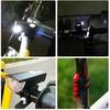 2 Sets USB Rechargeable LED Bicycle Headlight Bike Front Rear Lamp Cycling US