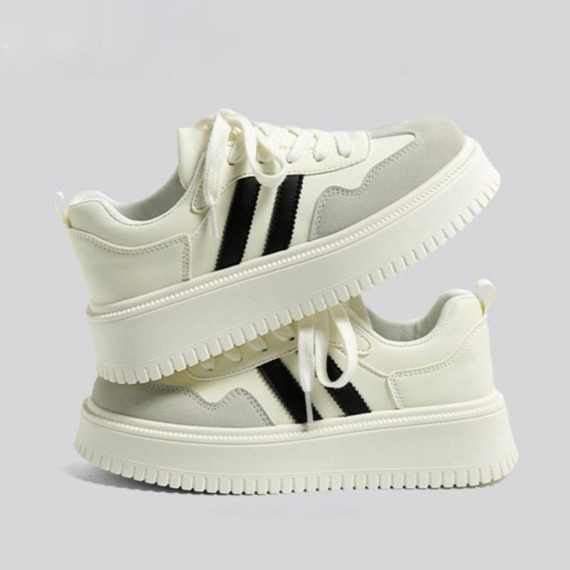 Niche heightening spring versatile board shoes little white shoes new summer retro lightweight soft-soled casual board shoes