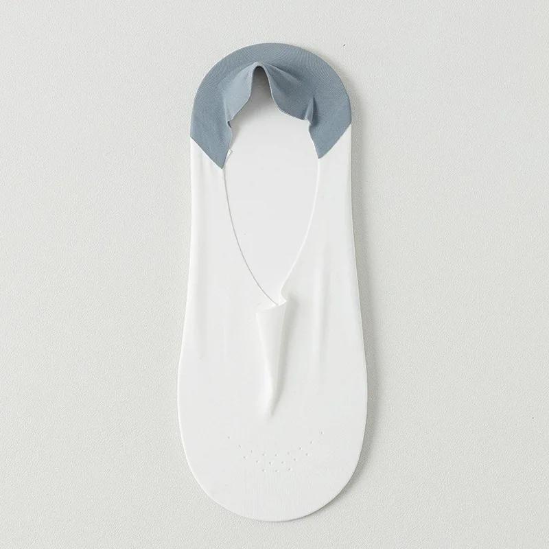 Silicone Invisible No Show Socks Sox Non-slip Sock Slippers Mesh Breathable Low Cut Boat Socks Men Male Seamless Ice Silk Summer