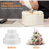 UPKOCH Set of 3 Foam Cake Dummies for Decorating - 4", 6", and 8" Round Faux Cakes Perfect for Wedding and Birthday Displays, Cake Models for