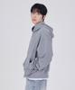 Glw Waffle Crop Zip-Up Hoodie Knit Gray