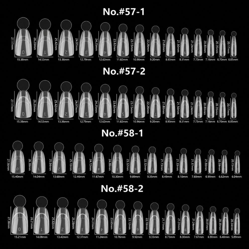 Quick Extension French Nail Dual Forms 14 Sizes Acrylic Nail Art Mold  Nail Art