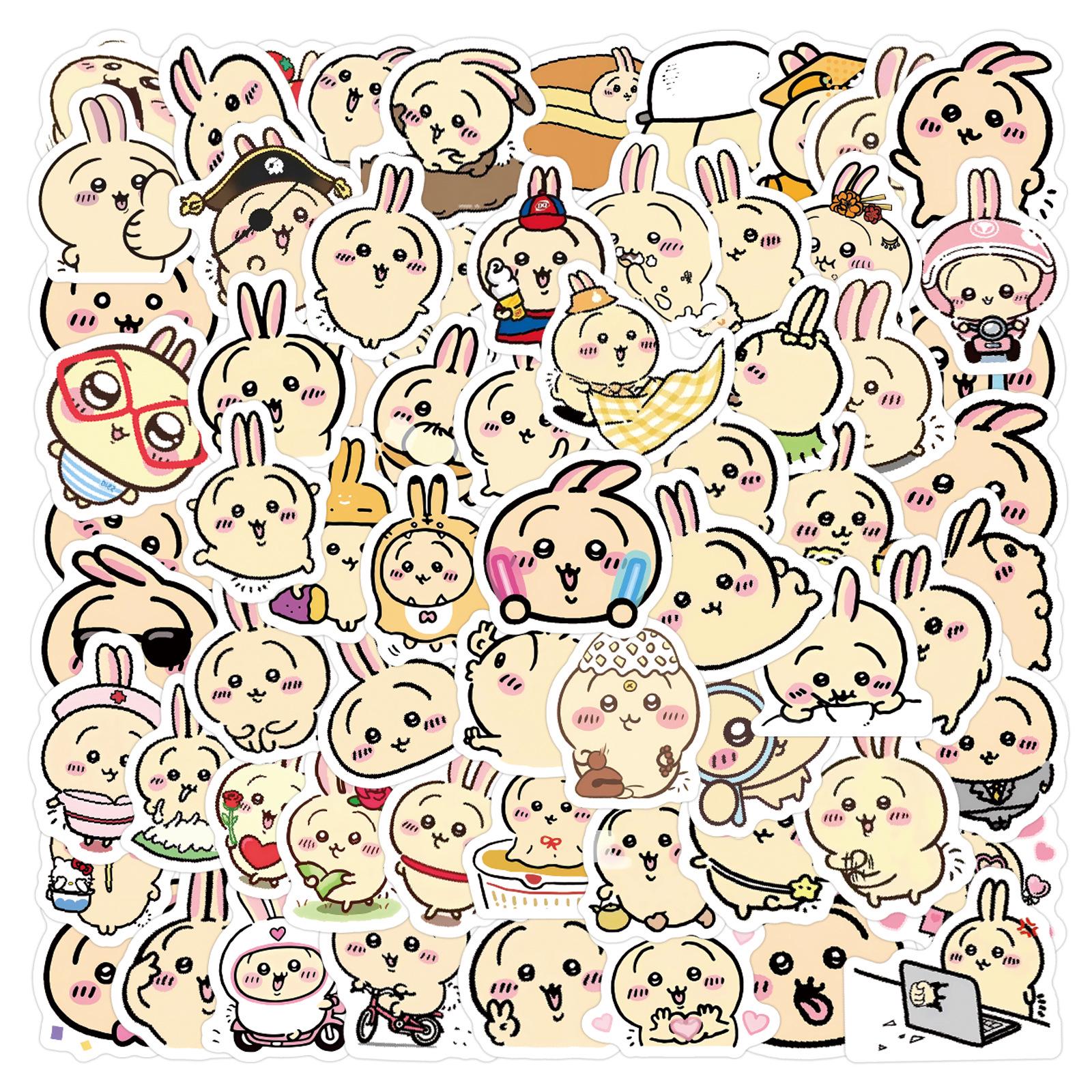 

Jiikaawa Series Usacchi Cute Style Emoji Stickers - 100 Waterproof Sheets