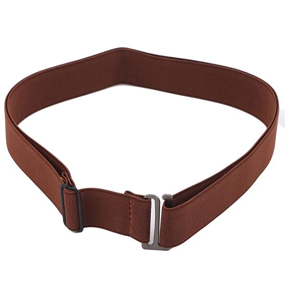 Women's Elastic Invisible Belt No Show Stretch Belt with Flat Buckle Adjustable Comfort Waistband for Jeans Trousers Casual Pants