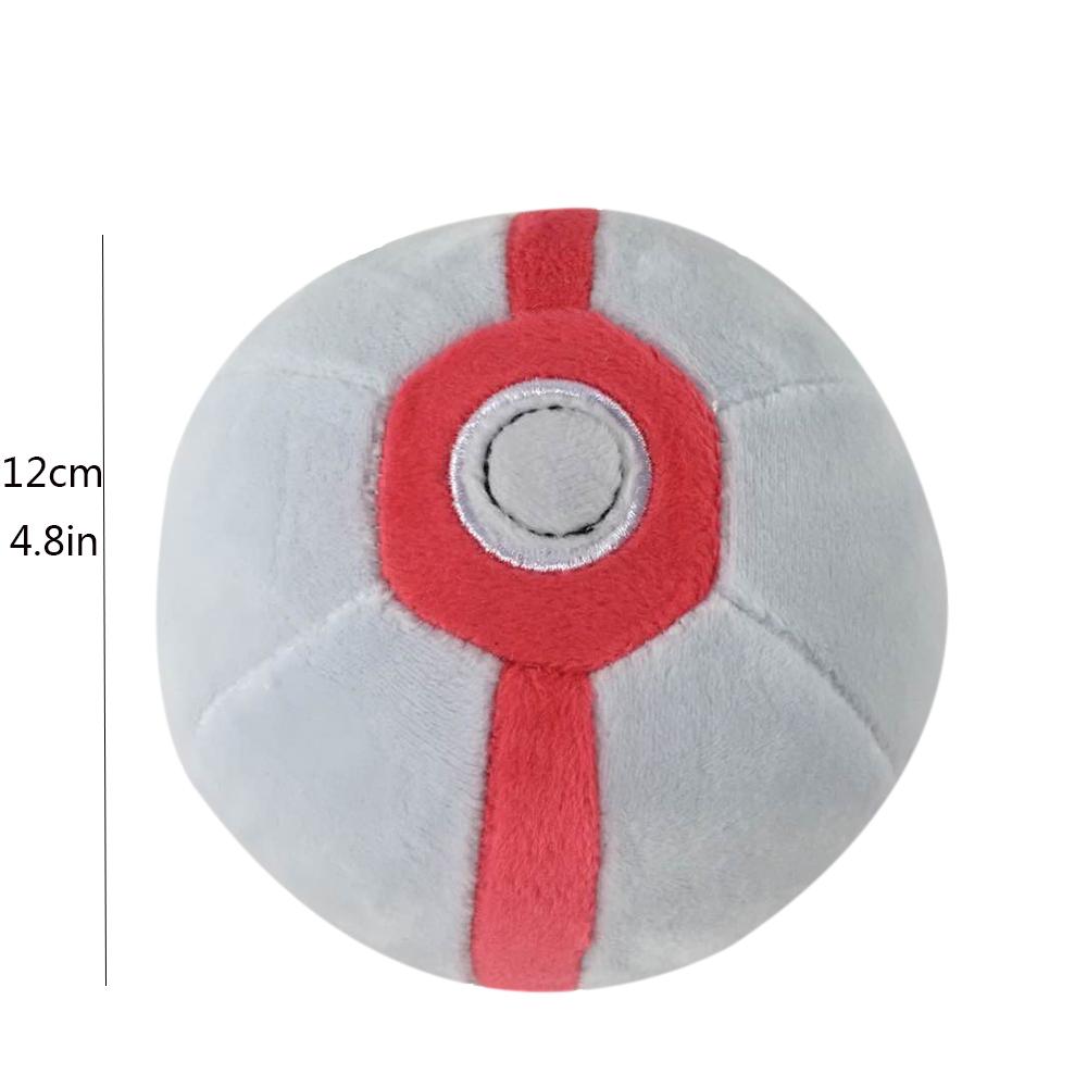 Kawaii Poke Ball Plush Doll Ultra Master Ball Pokeball Beast Ultra Ball Collectible Stuffed Keychain Pendant Toy Gift