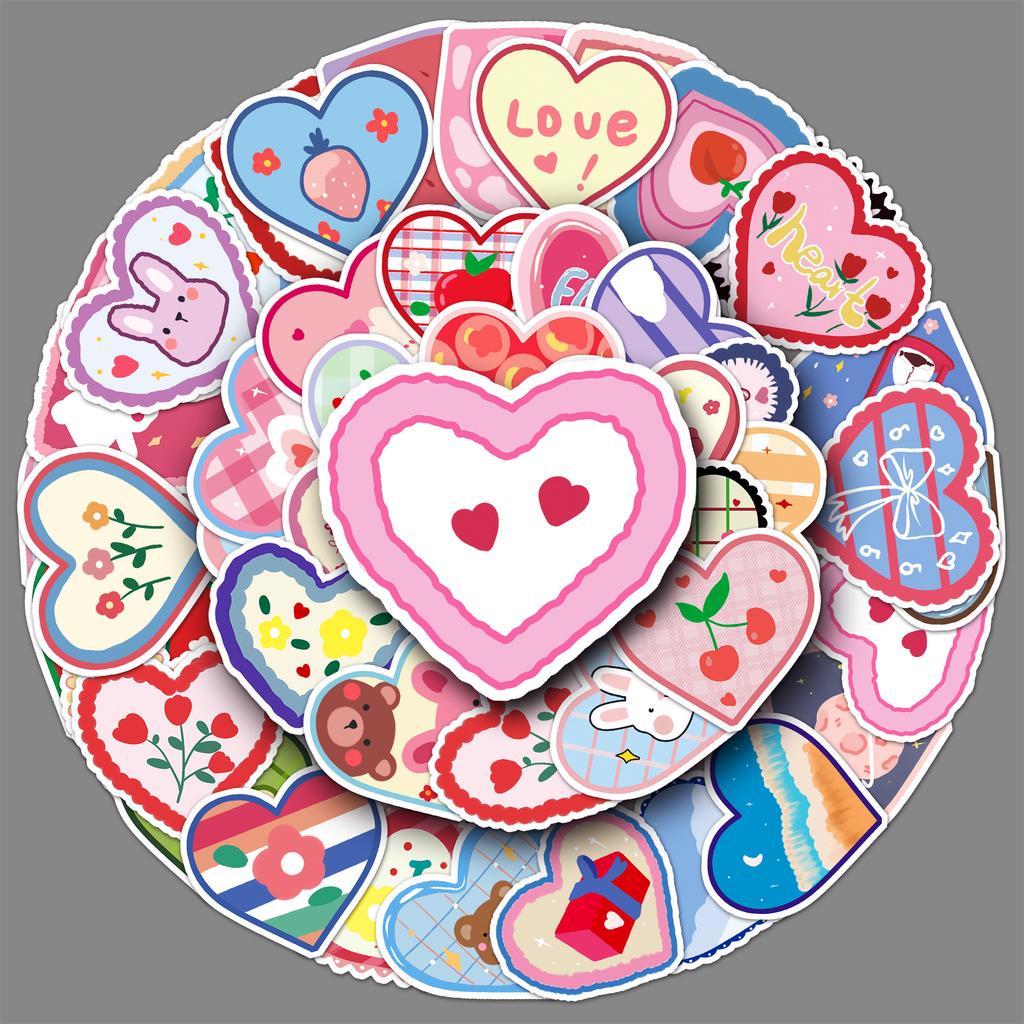 50 Love Doodles Personality Cartoon StickersDIY Mobile Phone Case Suitcase Stickers Waterproof