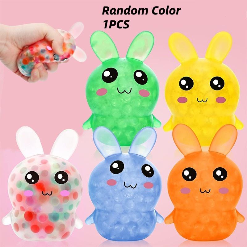 Easter Random 1pcs Rabbit Bunny Squeeze Toy Stress Relief Decompression Rebound