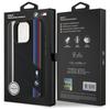 Bmw Bmhmp16L23Scuk Iphone 16 Pro 6.3    Czarny/Black Hardcase Silicone Cut Tricolor Lines Magsafe