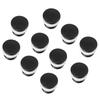 Pack of 10 28mm Black Screw-in Snap Cover   35mm Diameter for Slot NaMachine Control Panel Blind Cover Replacement Unused Holes
