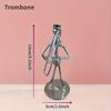 Elegant Metal Guitarist Handcrafted Statue - Iron Music Sculpture, Perfect Choice for Home and Office Decor, Ideal Gift for Music Lovers