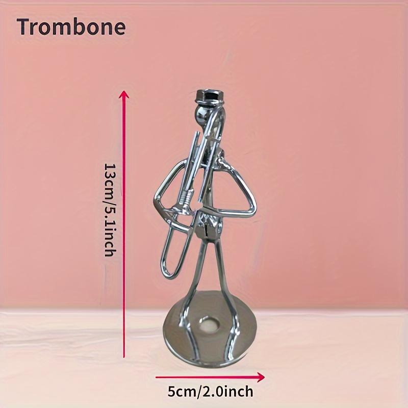 Elegant Metal Guitarist Handcrafted Statue - Iron Music Sculpture, Perfect Choice for Home and Office Decor, Ideal Gift for Music Lovers