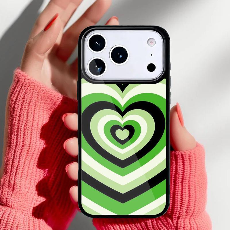 Sage Green Coffee Love Heart Latte Phone Case for iPhone 17 Air 16e 15 14 13 Pro Max Back Cover for 12 11 Pro Coque
