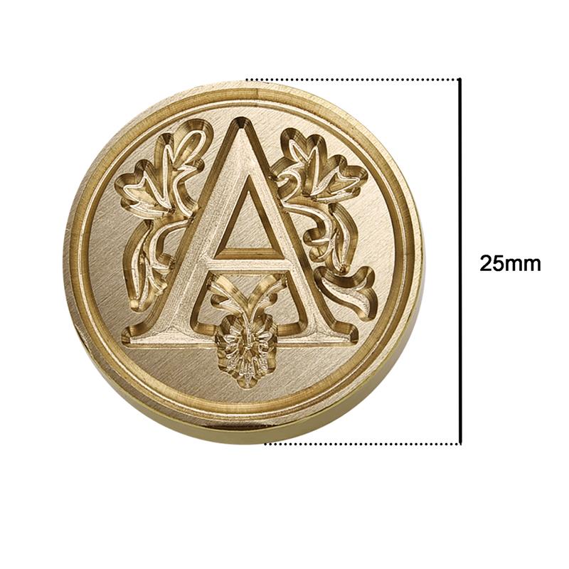 Wax Seal Copper Head Curlicue Vintage 26 Letters DIY Scrapbooking Vintage Wax Sealing Stamp Invitation/Envelop Gift