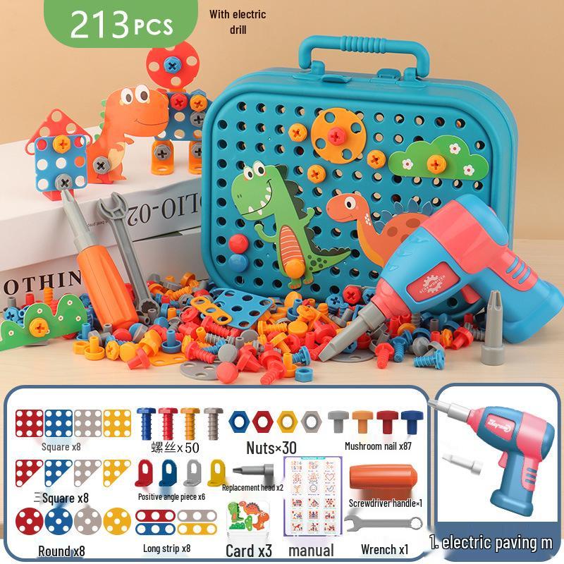 Children's Electric Drill Building Block Set: Assembly & Disassembly Educational Toolbox