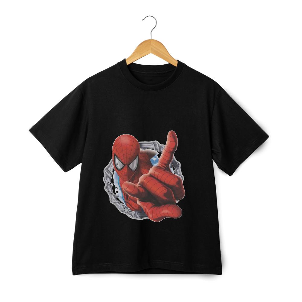 Mens Superhero Graphic T-Shirt - Cool Comic Web Blast Short Sleeve Unisex Tee