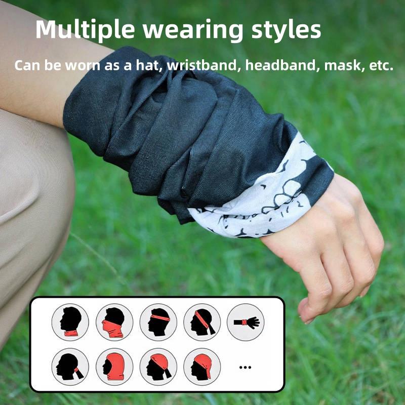 Cycling Men Scarf Halloween Ride Bandana Women Headscarf Ski Skull Half Face Mask Ghost Scarf Neck Hiking Scarves Masks