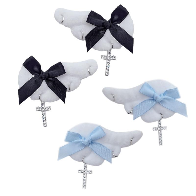 Angel Wing Hair Clip For Womens Girls Plush Hairpins Non Slip Barrettes Headwear