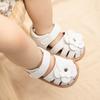 Infant Baby Girls Beach Sandals Flats and Soft Sole Non-slip Flower Princess Wedding Dress Walking Shoes for Newborn Baby