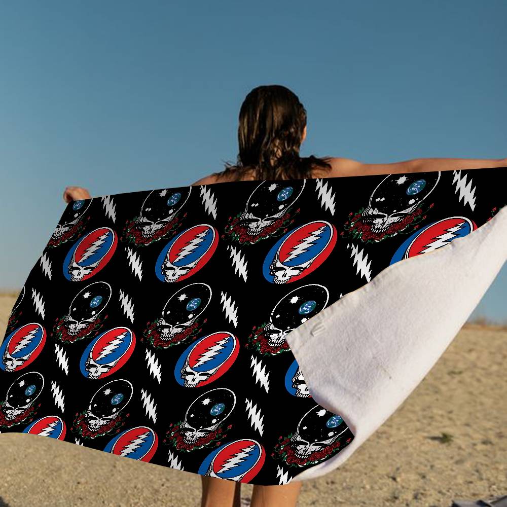 Jmg Household Supplies G-Grateful D-Dead Microfiber Beach Towel Absorbent Quick Dry Soft Yoga Swimming Resort Mountain Climbing Towel