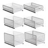 Portable Under Sink Sliding Storage Basket Sturdy Carbon Steel Cabinet Organizers with Smooth Glides Home Organization