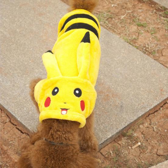 Cartoon Pikachu Halloween Pet Costume Dog Clothes Puppy T-shirt Vest Apparel