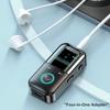 Multifunction Bluetooth-compatible Converter Transmitter Receiver LED Display Screen 3.5mm Audios Jacks For Automotive Use