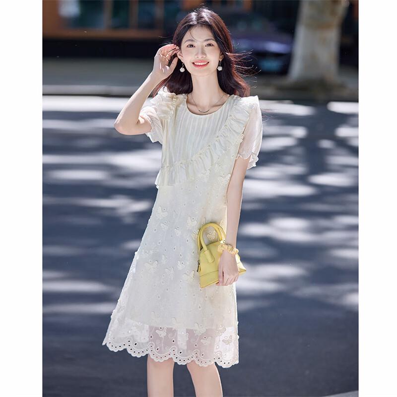 Shangjing Butterfly Embroidered Fairy Dress