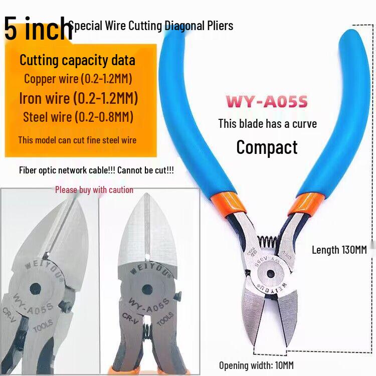 9P1E Steel Wire Sprue Cutter Diagonal Pliers