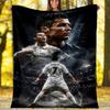 1pc Number 7 Soccer12 Theme Blanket - Digital Print, Polyester, Cozy for All Seasons, Perfect for Outdoor, and Travel