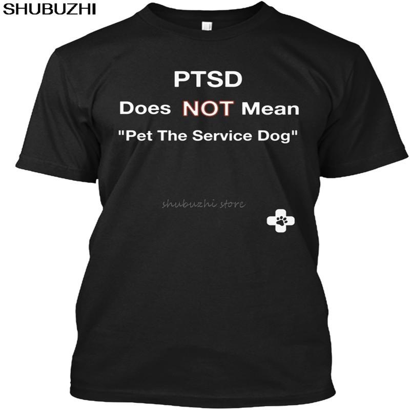 Ptsd Does Not Mean Pet The Service Dog  Ptso  Dog Popular Tagless Tee TShirt sbz4351 S