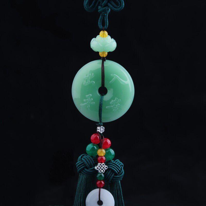 1Pc Chinese Luck Car Accessory Rearview Mirror Pendant Suitable For For Asian Culture Decor & Driving Amulet