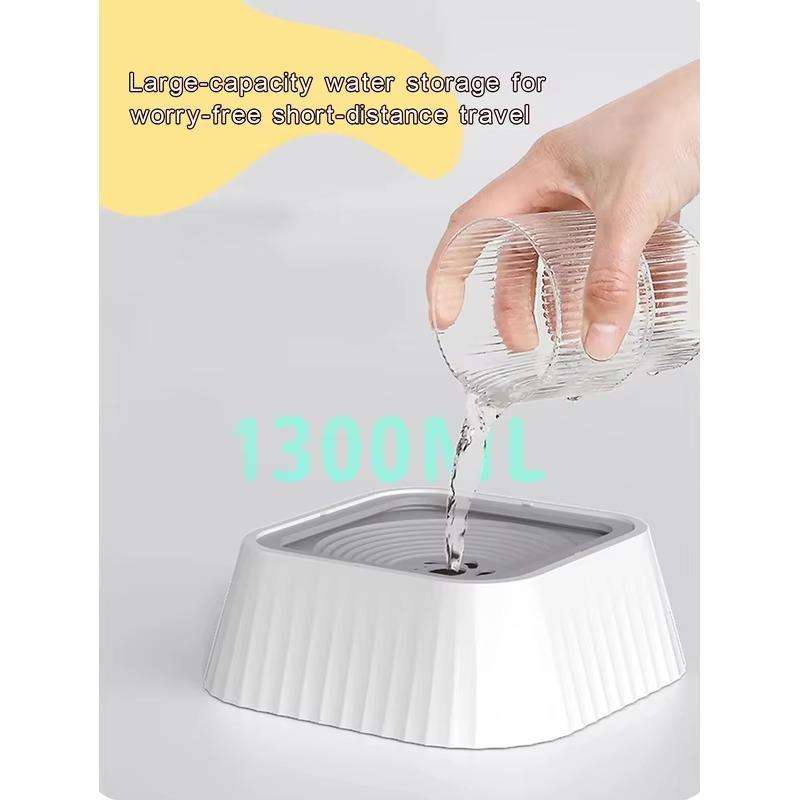 Pet Water Fountain with Floating Plates No Spill Dog Water Bowl Clean Drinking Slow Feeder Anti-splash Pet for Dogs for Pet