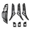 LHD RHD Carbon Fiber Interior Door Pull Handle 7PCS Set For BMW 5 Series F10 F11 F18 520i 523i 525i 528i 535i