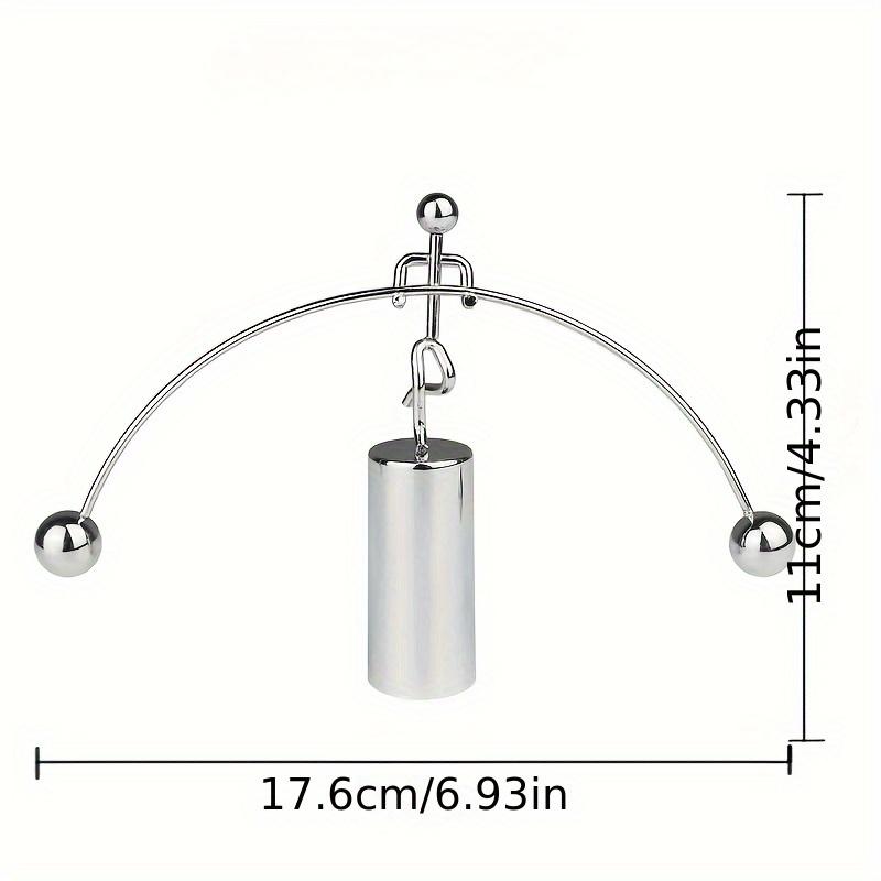 

Balancing Man Desk Toy Stainless Steel Kinetic Art Figurine for Office Stress Relief Desktop Decor Physics Gift Fidget Toy